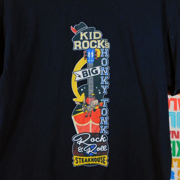 Kid Rocks Big Honky Tonk Rock N Roll Steakhouse T Shirt Size L Nashville - Picture 3 of 4